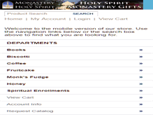 Tablet Screenshot of holyspiritmonasterygifts.com